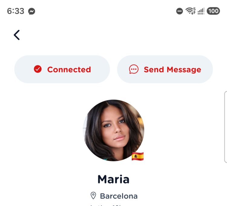 Member profile in Spain Connect